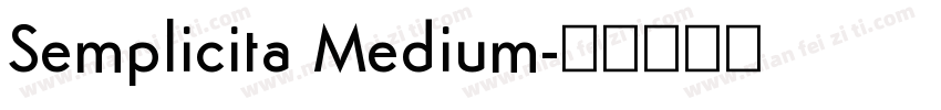 Semplicita Medium字体转换